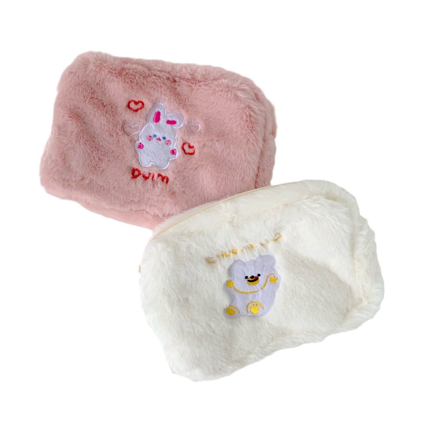 Sacs à cosmétiques de lavage de stockage portatifs d'ours mignon en peluche