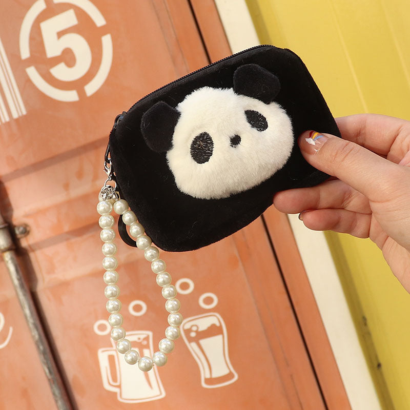 Cute Solid Color Dog Fashion Earphone Coin Purses