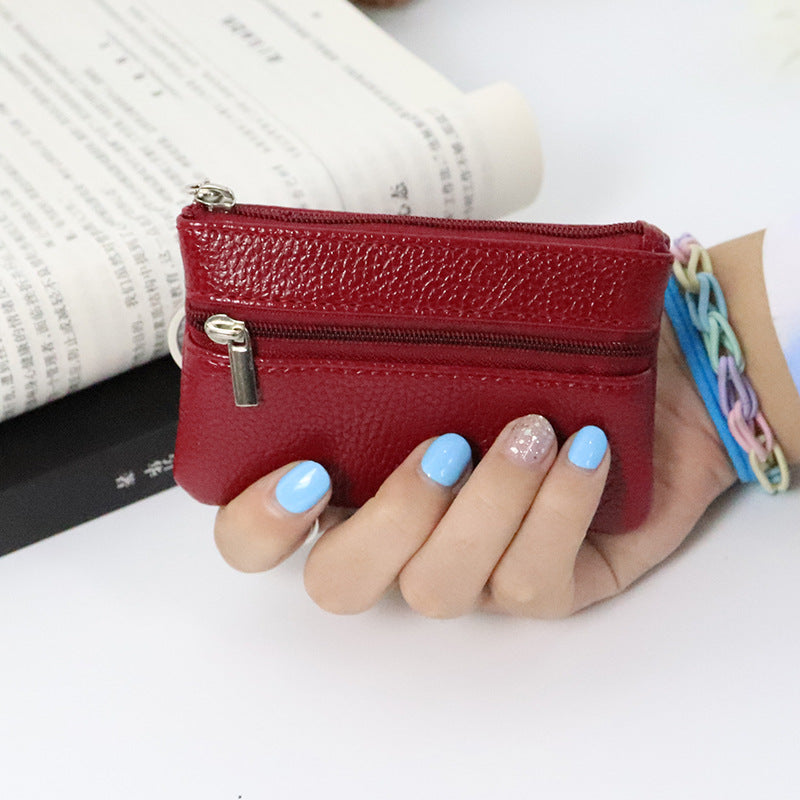 Women's Korean Mini Fashion Thin Short Small Coin Purses