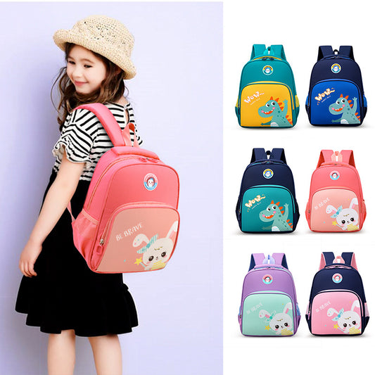 Cartoon Printed Boys Intermediate Advanced Classes Cute Elementary School Students' Schoolbags