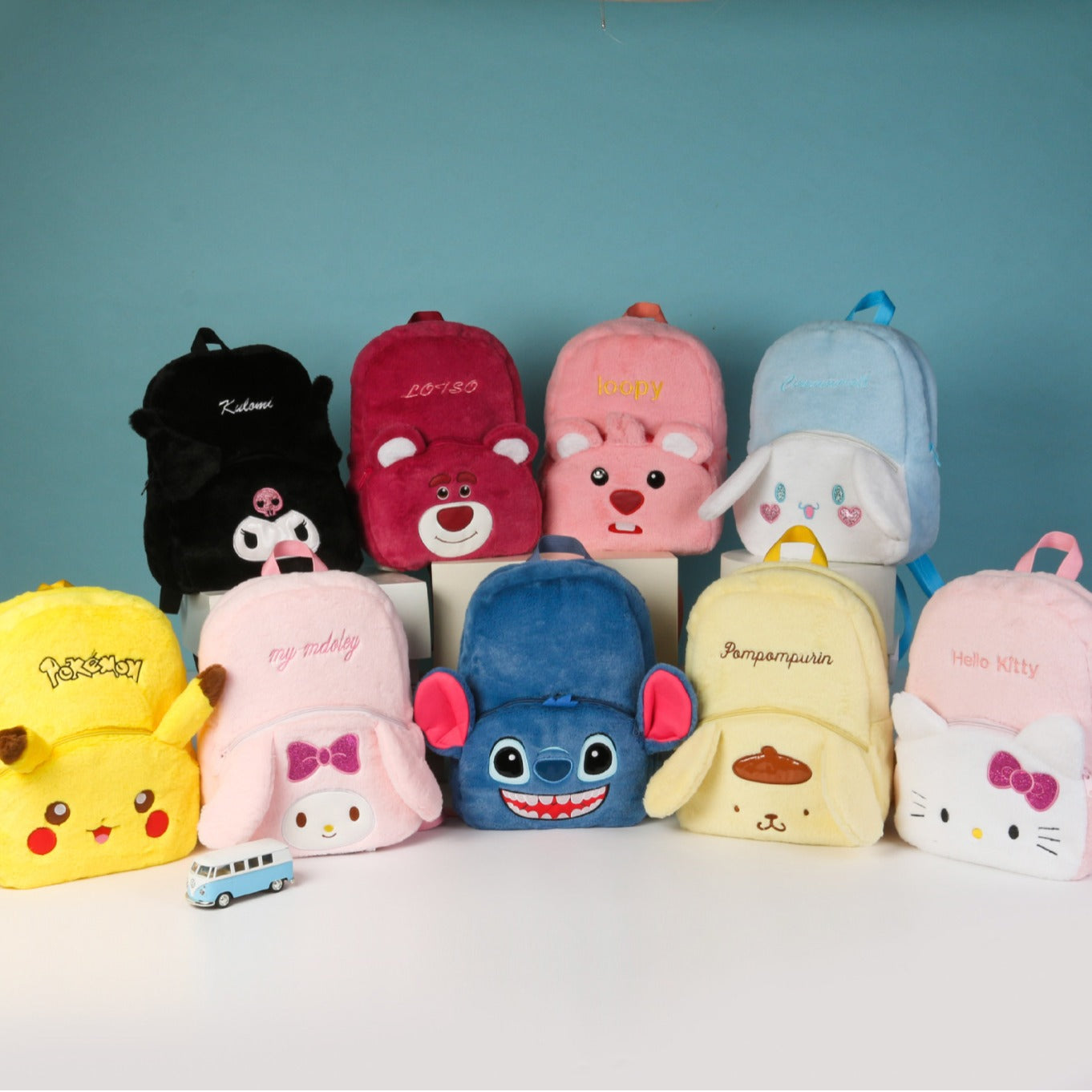 Grands sacs à dos pour enfants de grande capacité de stockage portable en peluche