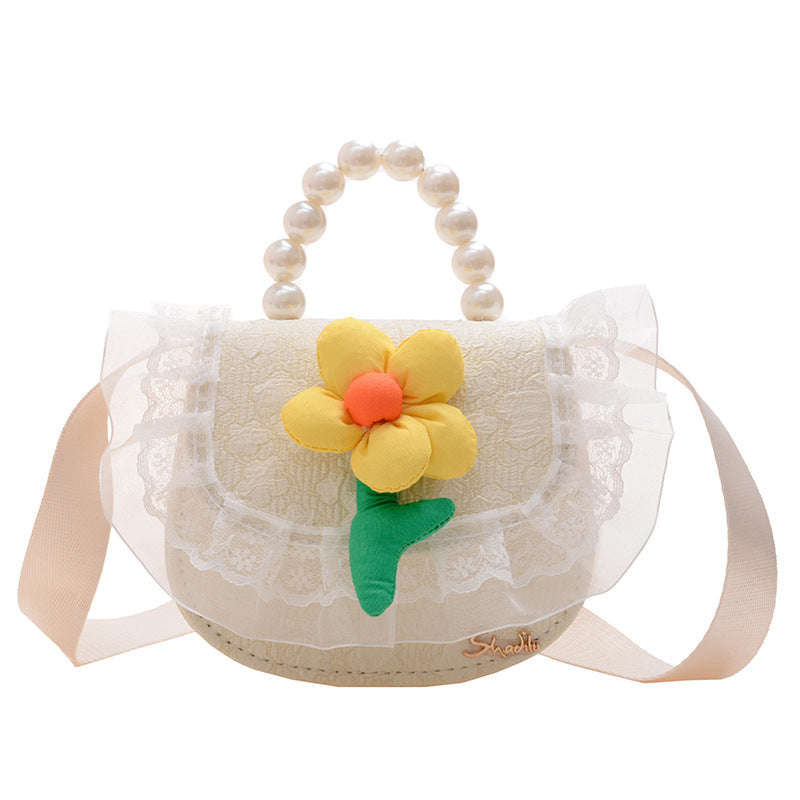 Children's Cute Flower Exquisite Mini Fashion Princess Children's Shoulder Bags