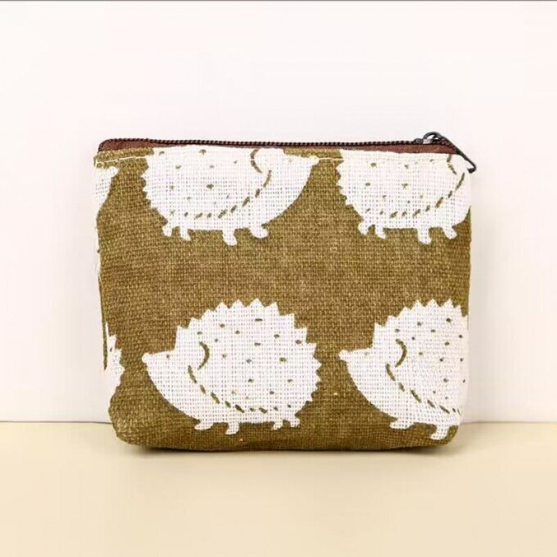 Mini Cute Fabric Canvas Korean Retro Ladies Wallets