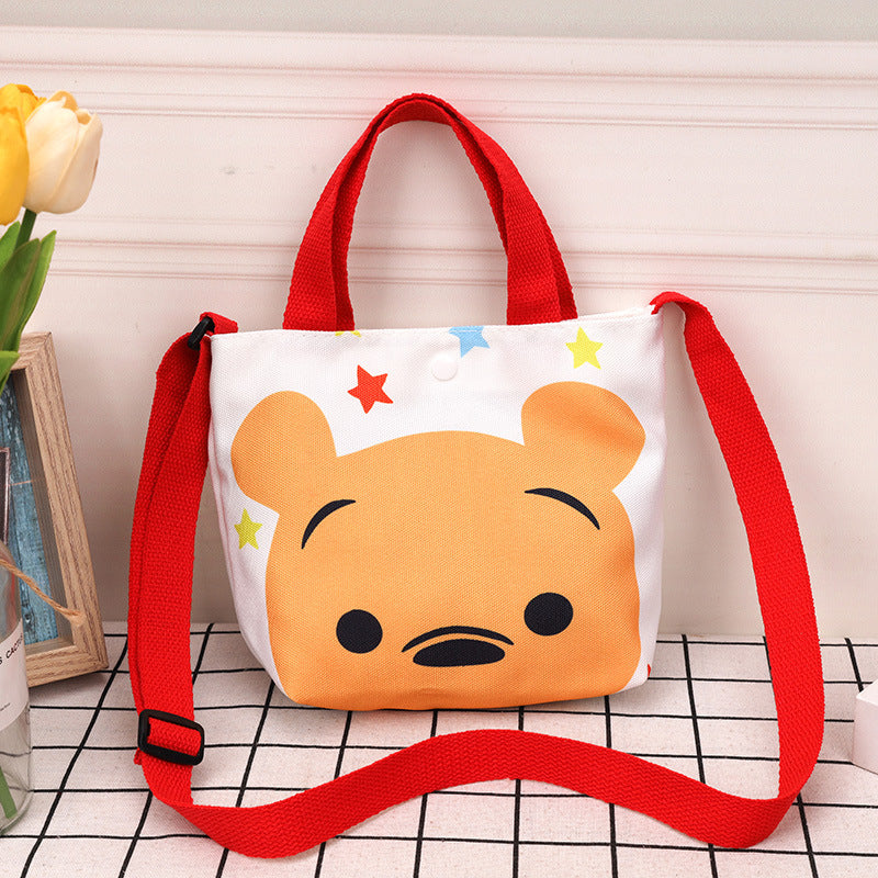 Children's Canvas Korean Style Small Iti Portable Children's Shoulder Bags