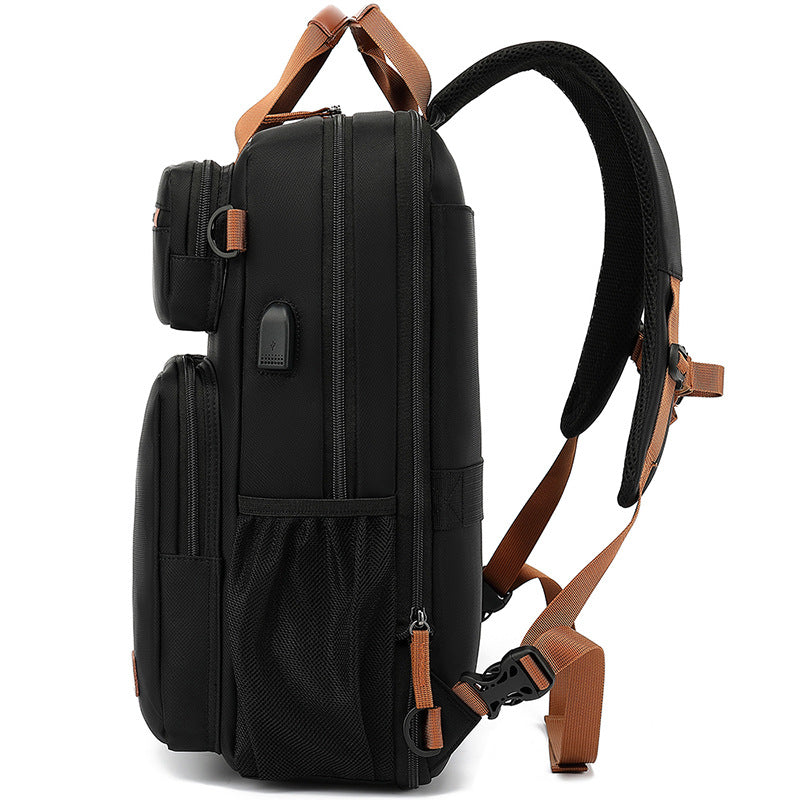 Men's Stylish Business Charging Retro Computer Backpacks