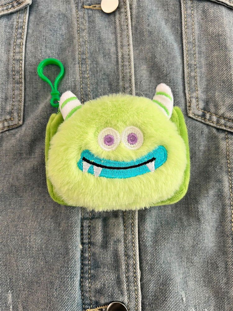 Cute Monster Plush Cartoon Girlish Ugly Coin Purses