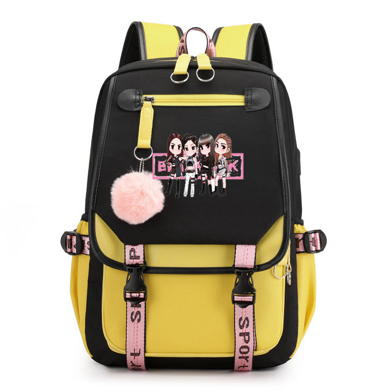 Park Kim Starry Sky Korean Style Backpacks