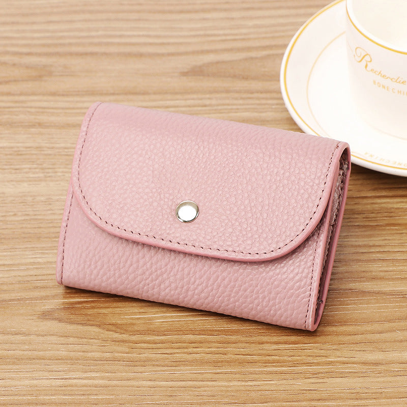 Women's & Men's Authentic Leather Tactile Feel Mini Small Soft Zero Coin Purses