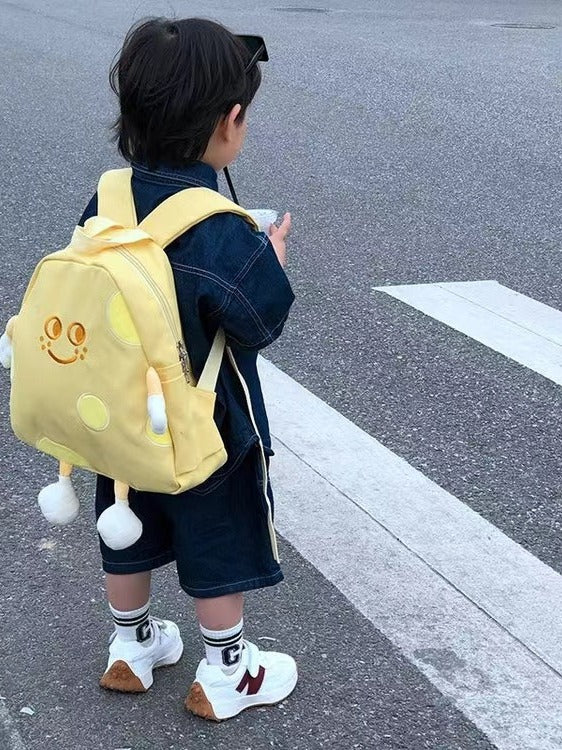 Sacs à dos mignons de bande dessinée de campus de fromage de grande capacité