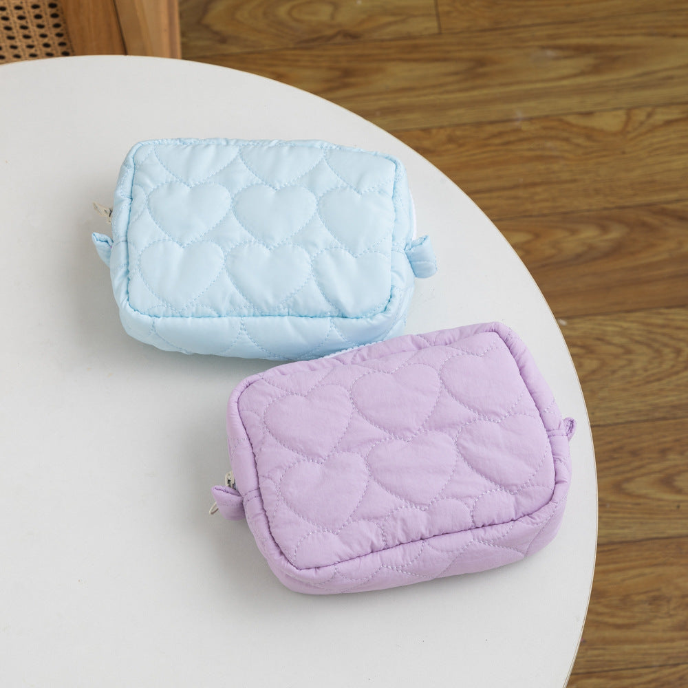 Color Series Cute Storage Portable Mini Cotton Cosmetic Bags