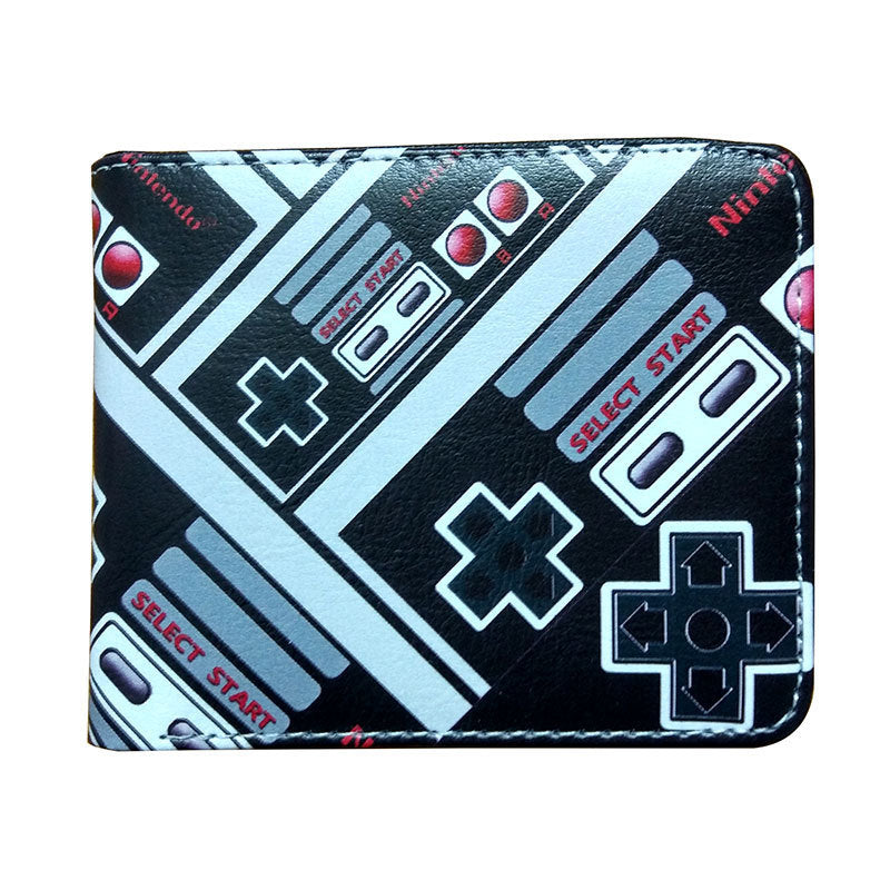 Game Console Pattern Control Button Short Ladies Wallets