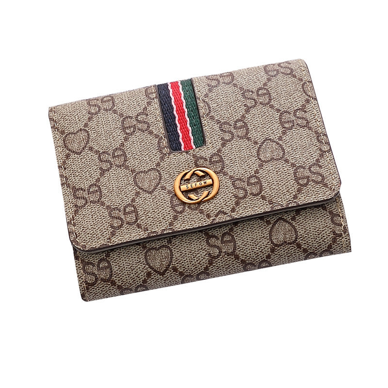 Women's Short Small Thin Elegant Folding Large Ladies Wallets