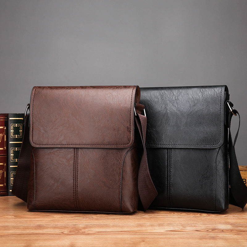 Men's Niche High-grade Leather Small Multifunctional Tote Men's Shoulder Bags