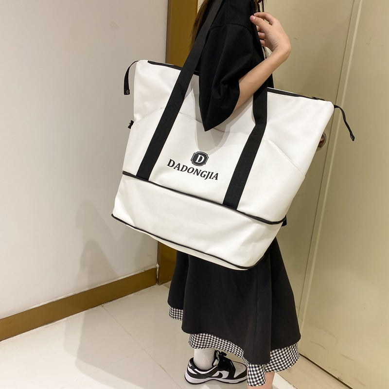 Women's Capacity Scalable Tote Collect Clothes Buggy Luggage