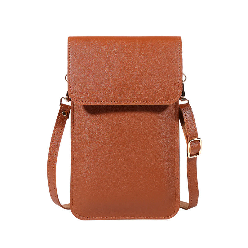 Women's Trendy Niche Mini Simple Solid Color Phone Bags