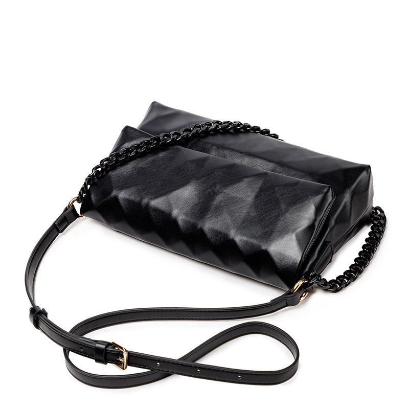 Women's Popular Genuine Leather Rhombus Underarm Crossbody Bags