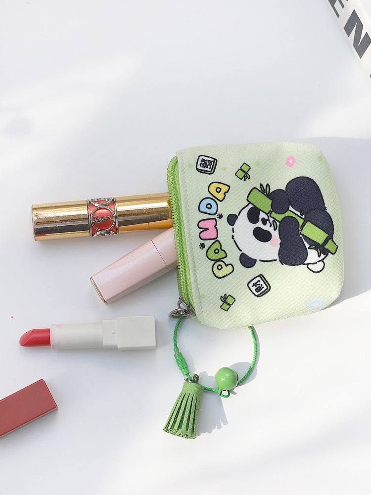 Cute Little Panda Small Portable Headset Coin Purses