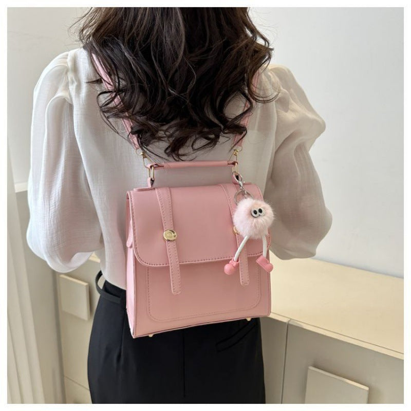 Classic British Vintage Female Trendy Portable Backpacks