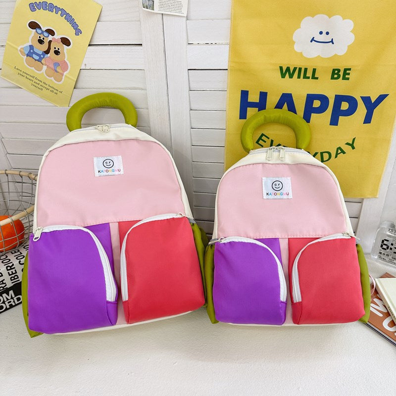 Children's Cute Smiley Face Dopamine Series Boys Children's Backpacks