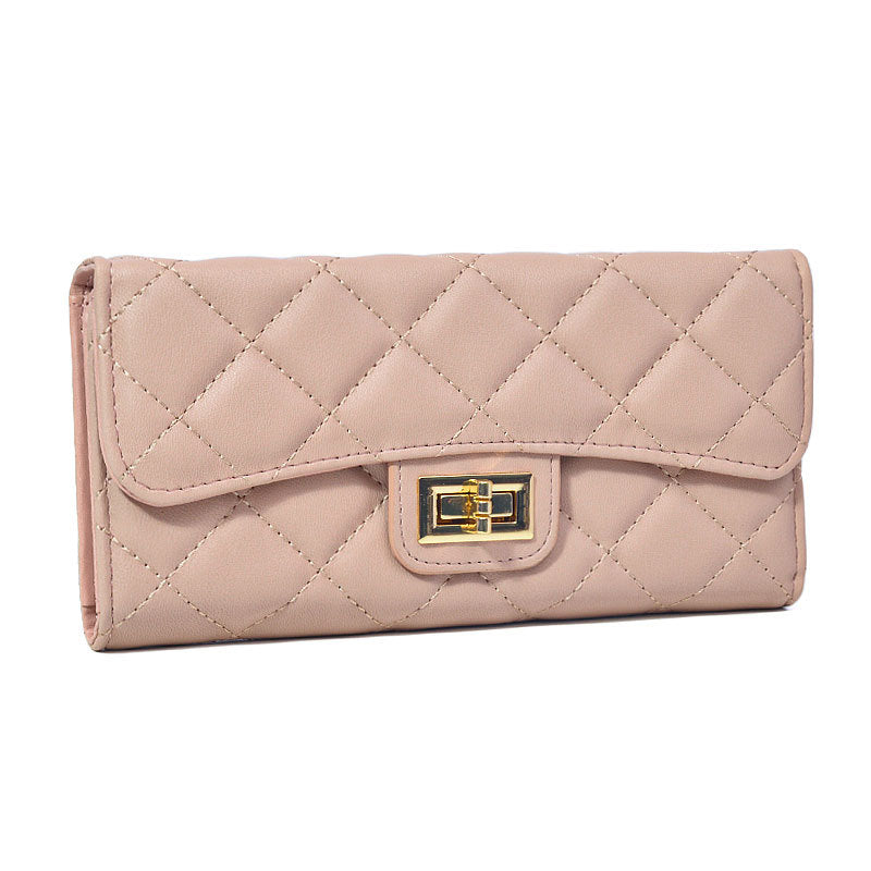 Women's Korean Online Classic Style Rhombus Long Ladies Wallets