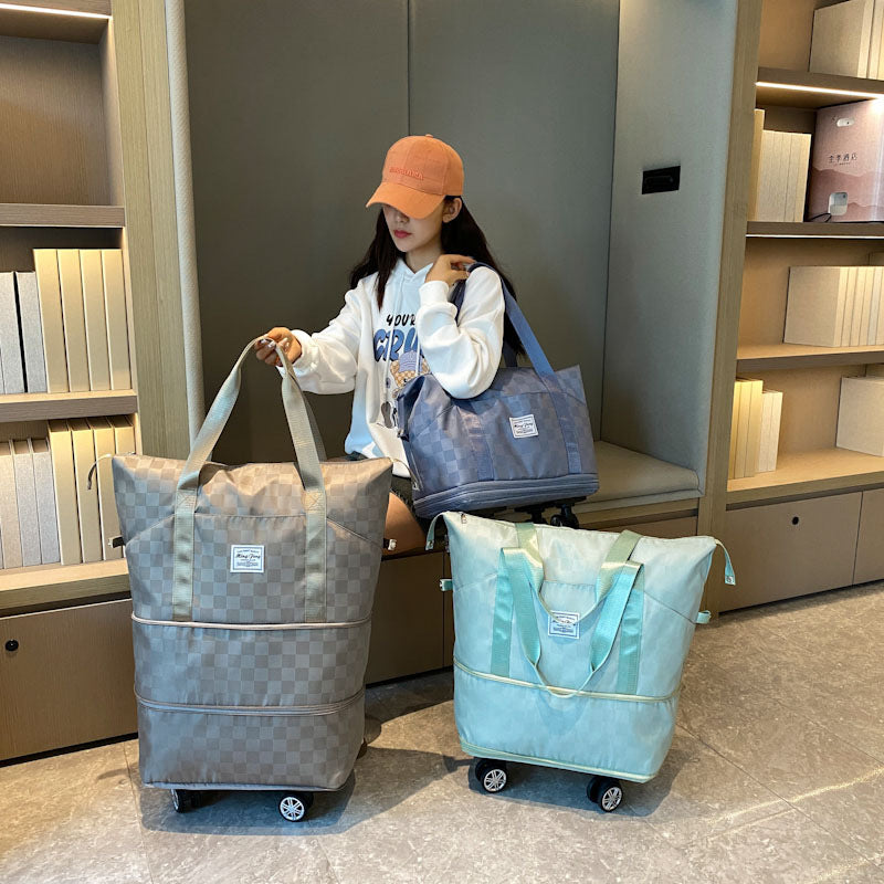 Tissu Oxford pour femmes avec roues, sacs de voyage pour expédition d'avion