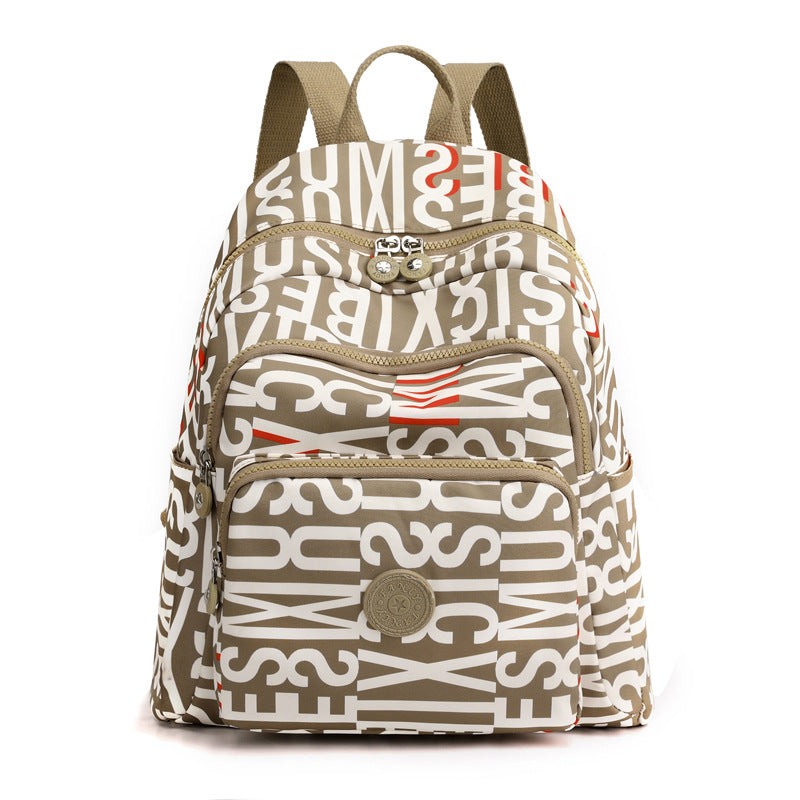 Women's Leisure Nylon Printed Large Capacity Fashion Backpacks