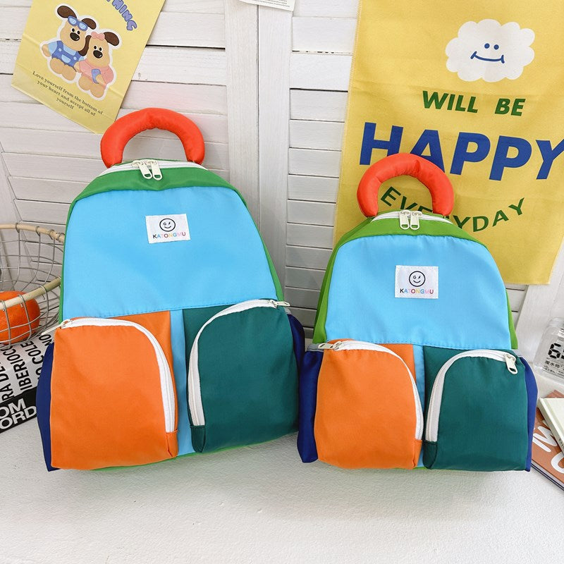 Children's Cute Smiley Face Dopamine Series Boys Children's Backpacks