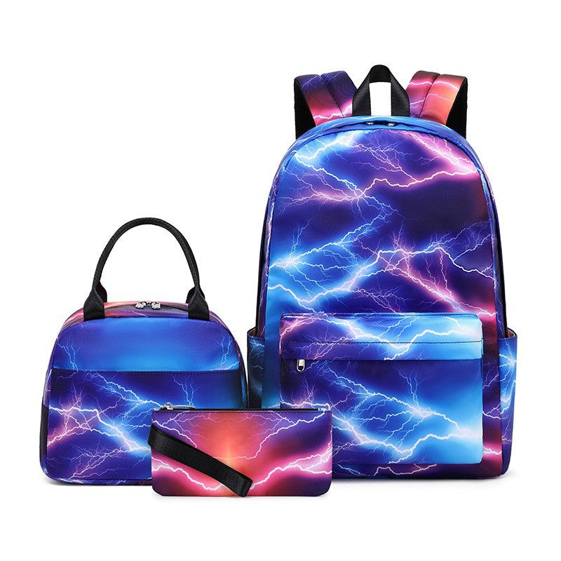 Three-piece Starry Sky Iti Printing Primary Elementary School Students' Schoolbags