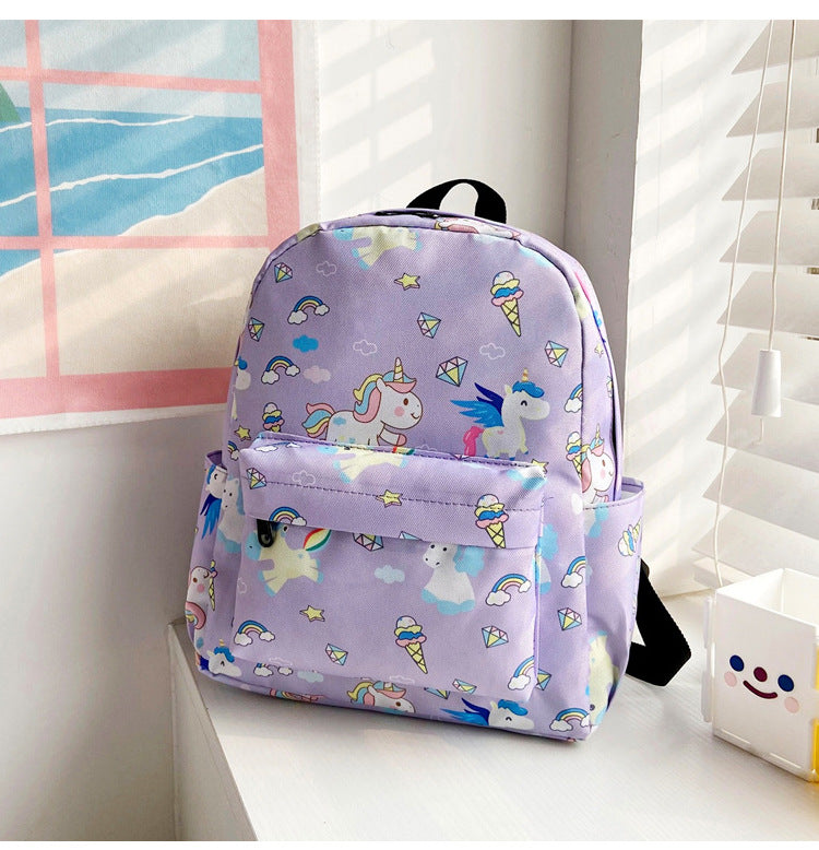 Children's Cute Korean Style Little Dinosaur Simple Children's Backpacks