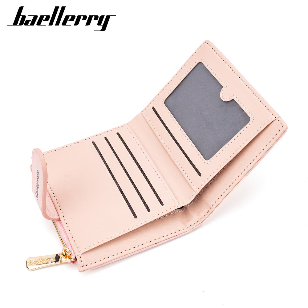 Women's Short Korean Style Fashion Hasp Zipper Ladies Wallets