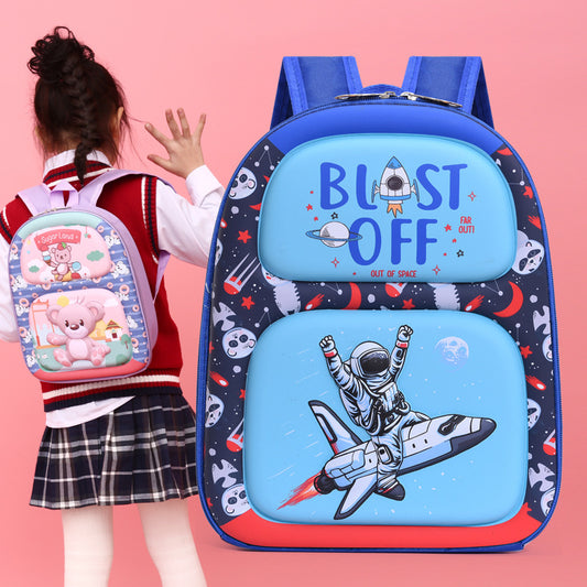 Children's Cartoon Animation Boys Eggshell Leisure Children's Backpacks