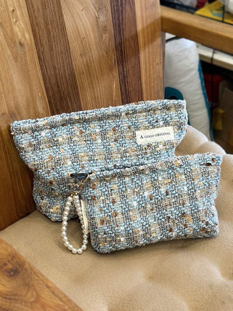 Style Woven Storage Out Portable Wash Cosmetic Bags