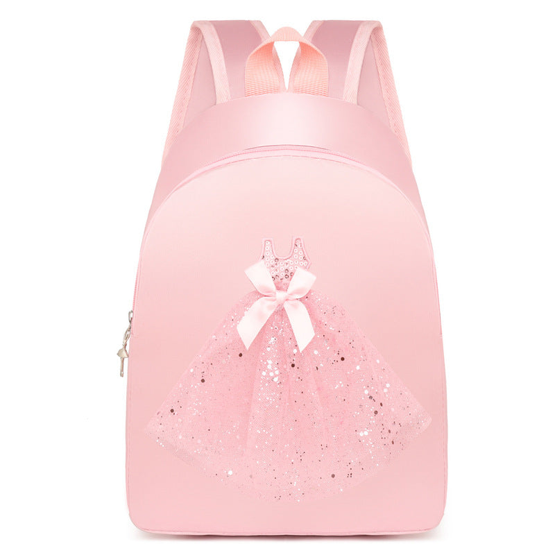 Children's Dance Double Latin Ballet Pink Cute Children's Backpacks