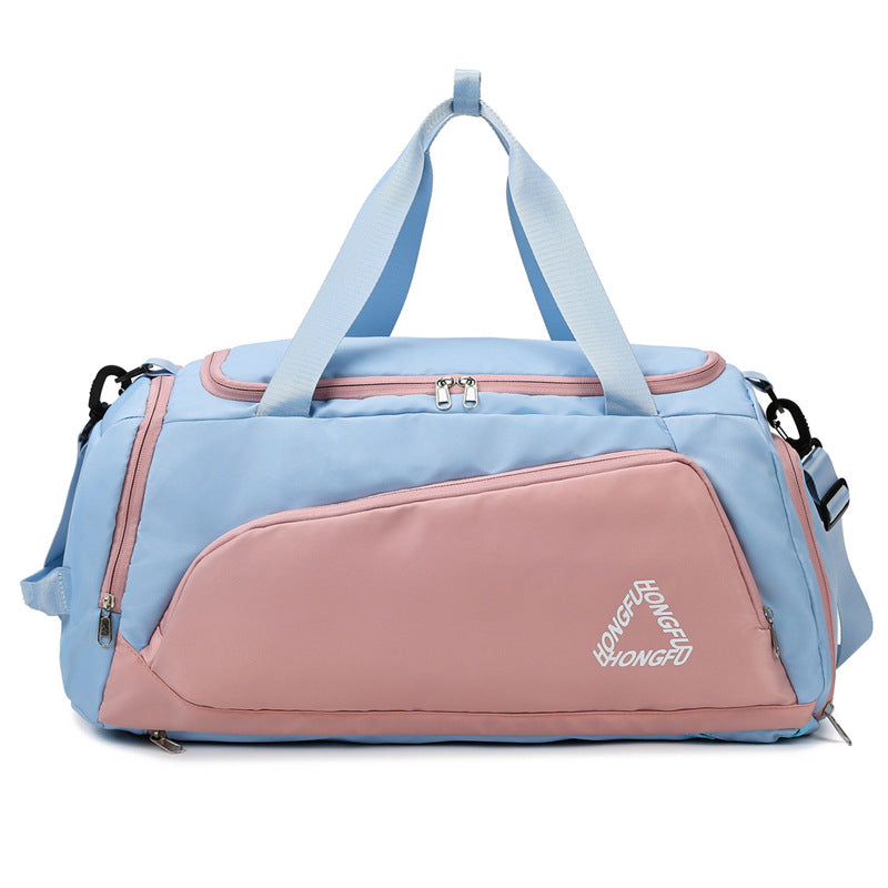 Sacs de voyage secs et humides de couleur contrastée en tissu Oxford pour femmes