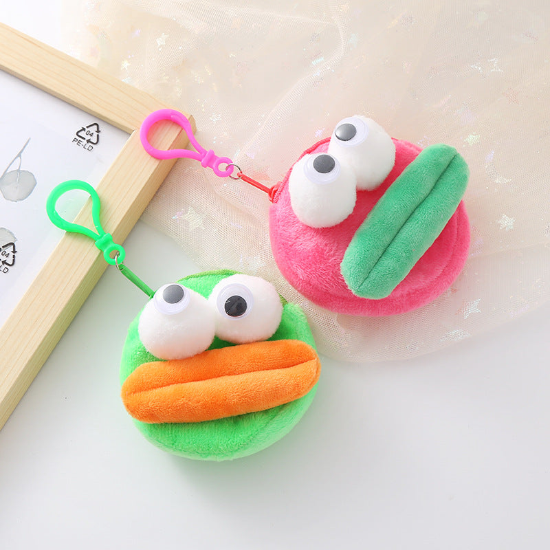 Creative Sausage Mouth Plush Doll Funny Coin Purses