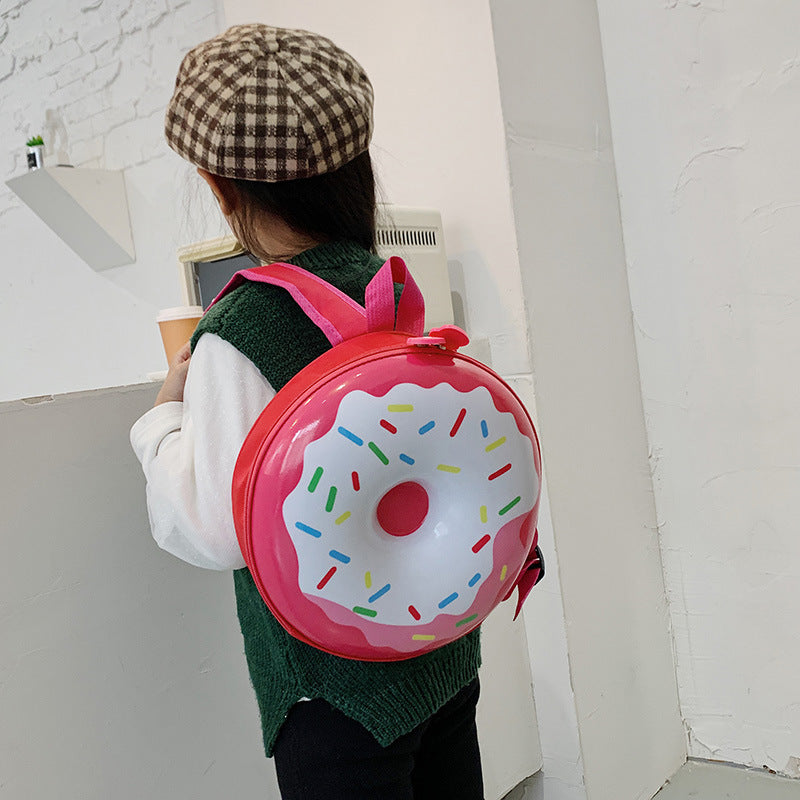 Children's Cartoon Trendy Cute Donut Eggshell Fun Elementary School Students' Schoolbags