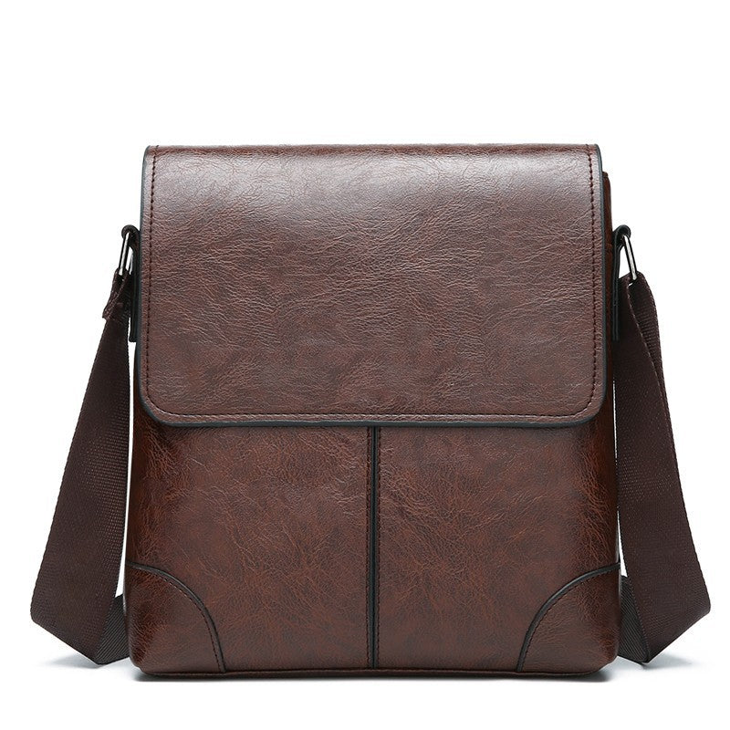 Men's Leather Tactile Feel Trendy Korean Style Men's Shoulder Bags