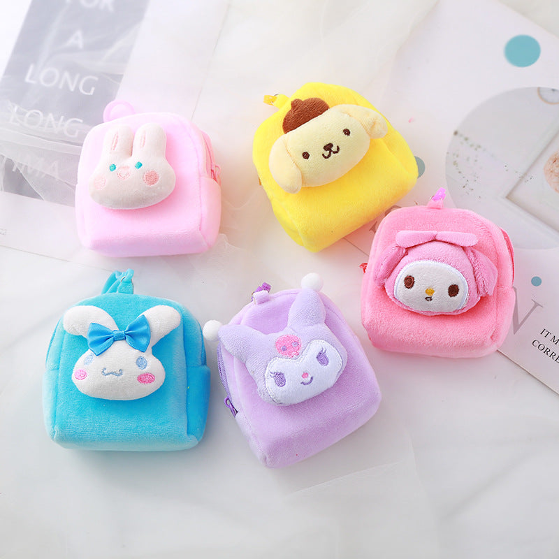 Cartoon Three-dimensional Small Plush Creative Pendant Coin Purses