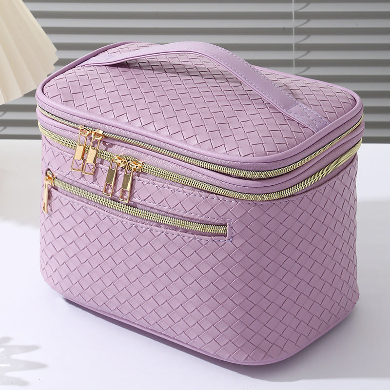 Double Layer Good-looking Portable Large Capacity Cosmetic Bags