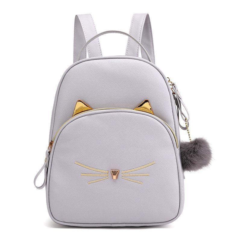 Sacs à dos en fourrure à la mode pour femmes, chat, tendance, Simple, mignon