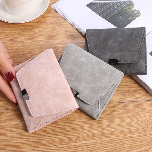 Women's Korean Style Fashion Short Small Thin Mini Ladies Wallets