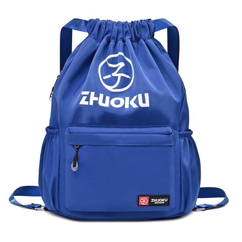 Color Style With Letters Basketball Large Capacity Drawstring Sports Backpacks