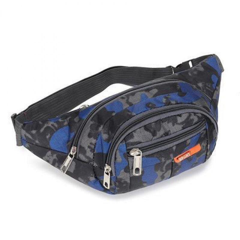 Women's & Men's & Camouflage Cashier Business Water-resistant Slanted Waist Packs