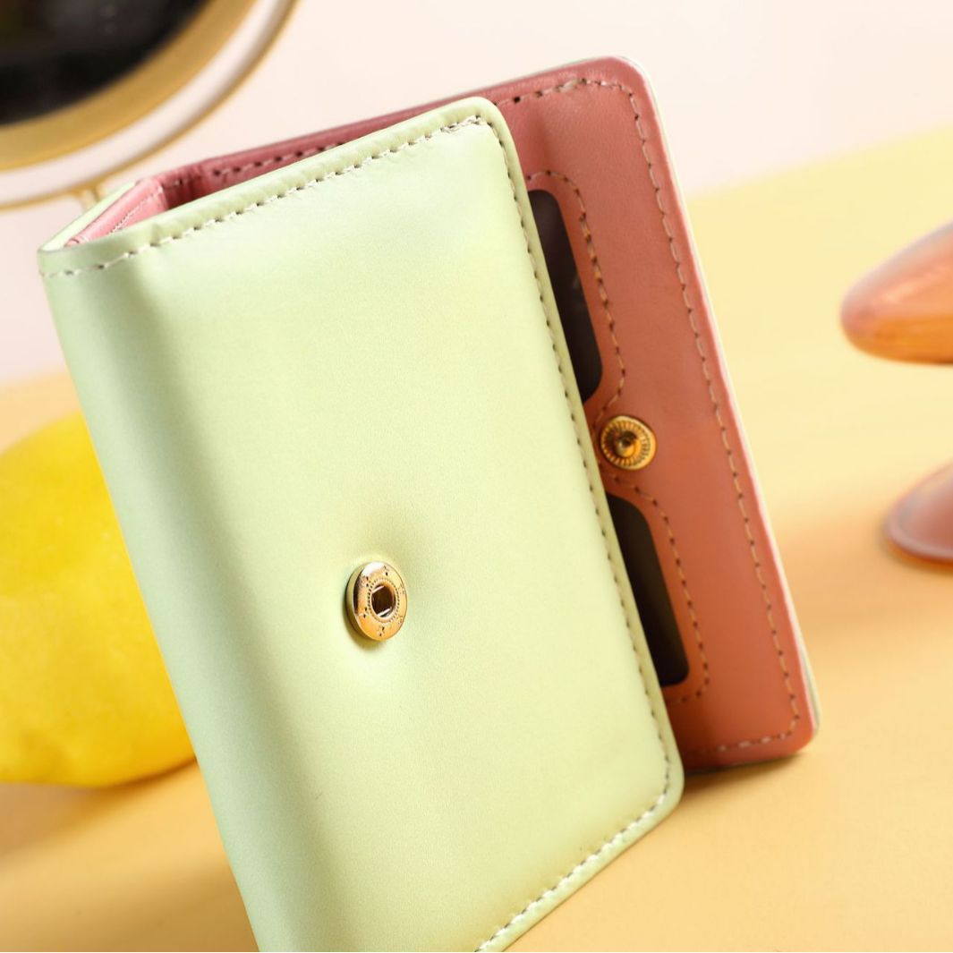 Cartoon Three-fold Thin Portable Cute Large Capacity Ladies Wallets