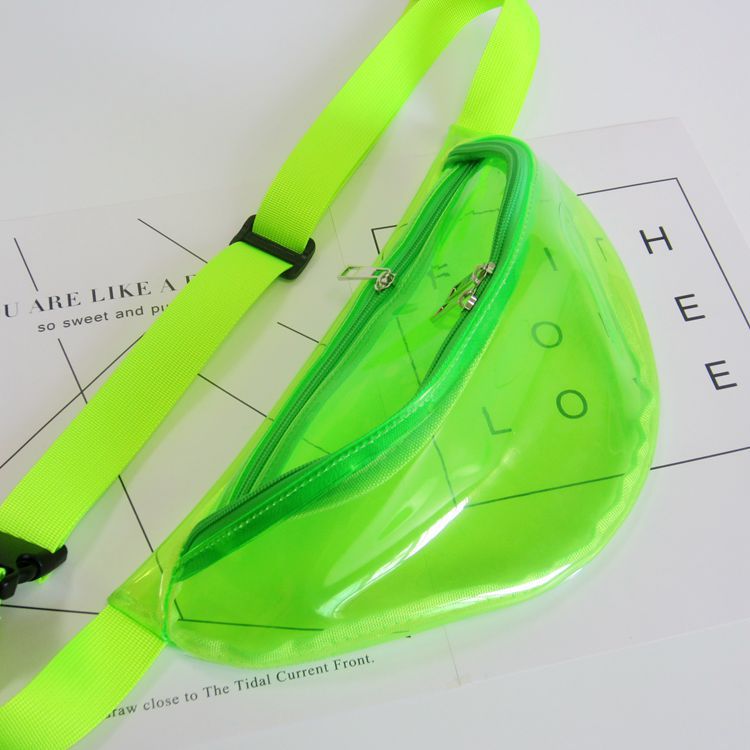 Women's Laser Magic Color Trend Reflective Transparent Waist Packs