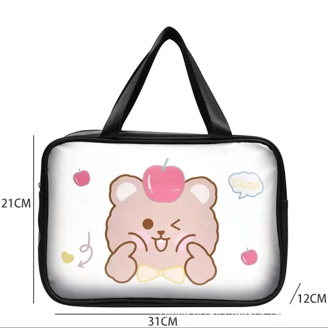 Women's Good-looking Waterproof Cartoon Animation Storage Portable Cosmetic Bags