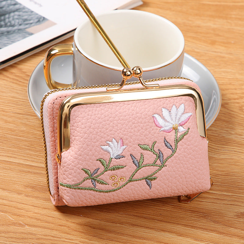 Women's Mini Fashion Small Large Capacity Expanding Coin Purses