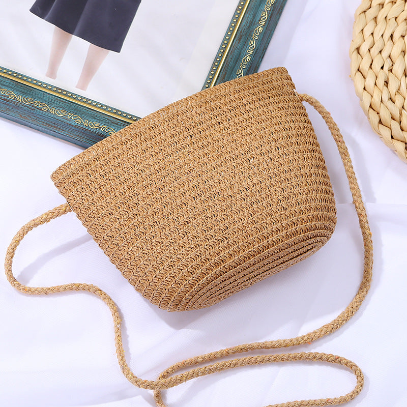 Children's Straw Little Boy Mini Hat Suit Children's Coin Purse