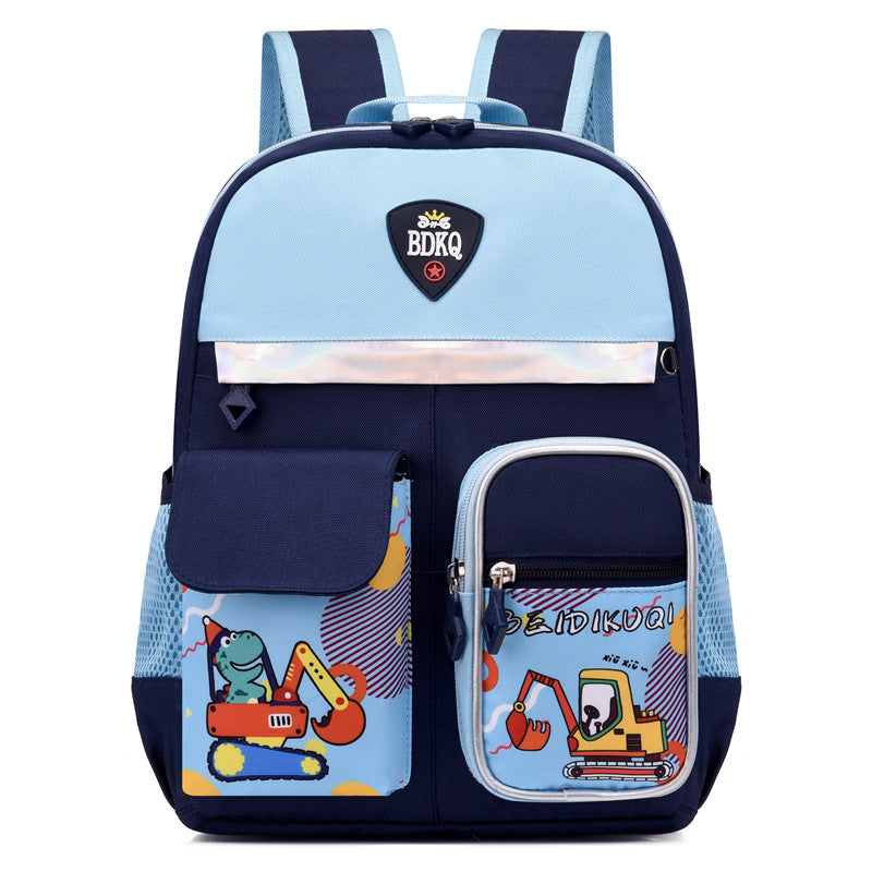 Children's Boys Cartoon Spine Protection Super Lightweight Kindergarten School Bags