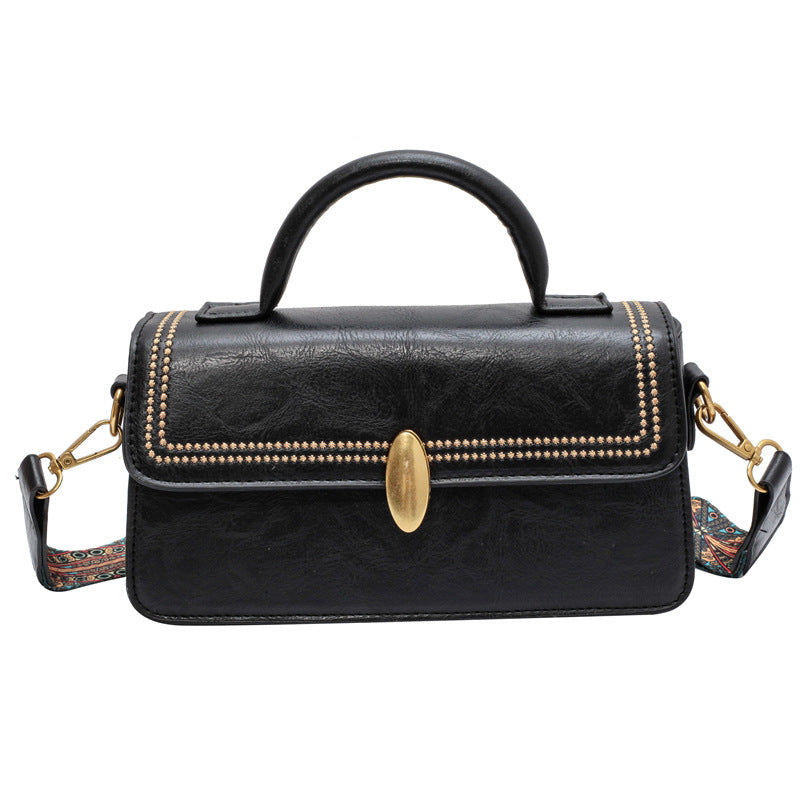 Women's Texture Retro Small For Popular Portable Shoulder Bags